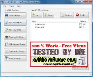 Easy BCD 2.0.2 - Mengatur Dual Boot Komputer