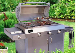 built in stainless grill