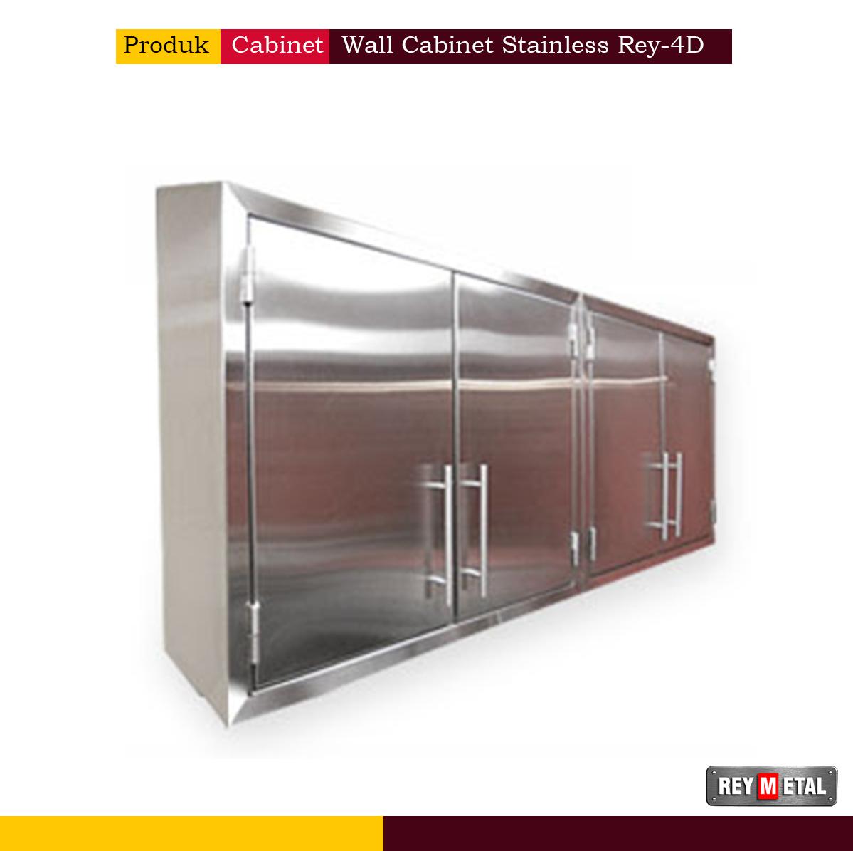 Wall Cabinet Stainless Rey 4D