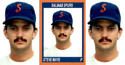 Steve Maye 1990 Salinas Spurs card