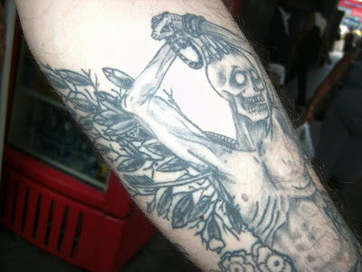 Cenk's Skeleton Tattoo Pays Homage to Yukio Mishima and St. Sebastian