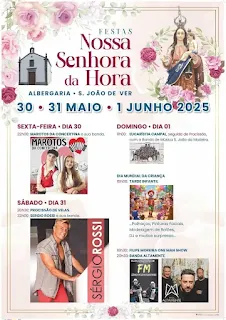 Cartaz Festa da Senhora da Hora 2025 - São João de Ver