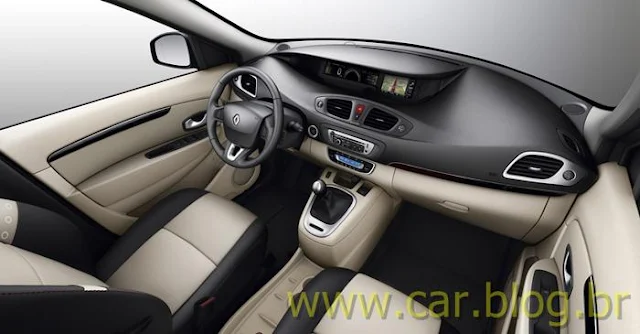 Novo Renault Scénic 2012 - interior