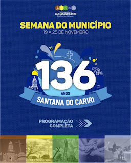 S DO CARIRI - GOVERNO MUNICIPAL PARABENIZAR MUNICIPIO PELO 136 ANOS