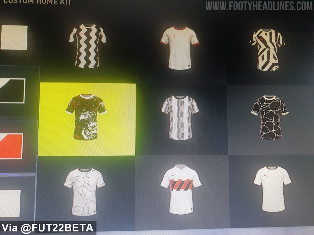 AllNew FIFA 22 "Create a Club" Kit Designs Leaked