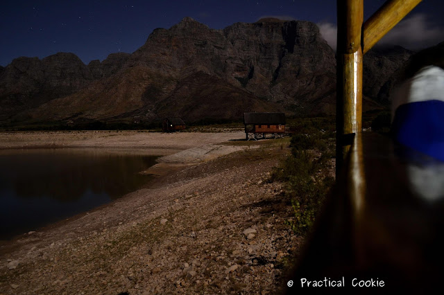 Night time photography in the mountains 