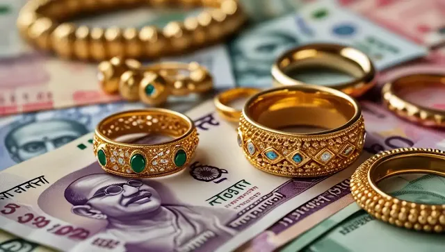 Gold Rate Update with 22Kt and 24Kt gold price rise in India