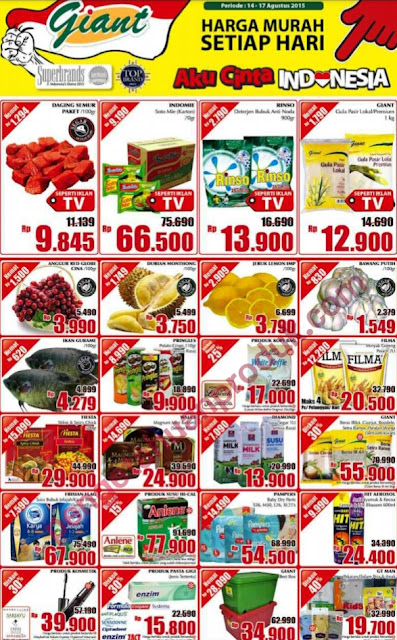 Katalog Promo Giant Weekend Periode 14-17 Agustus 2015