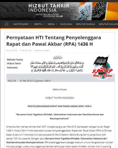 Mengenal Apa Itu Forum Khilafah Internasional HTI ? - Muslimedia News 