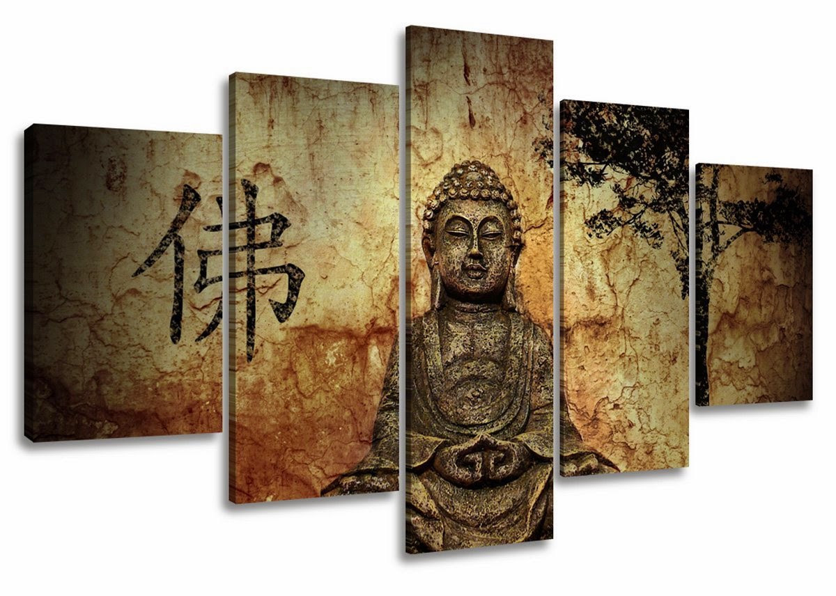 tableau budha design impression sur toile prix pas cher