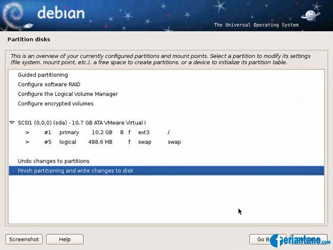 Cara Install Debian 6 Squeeze Berbasis GUI Lengkap Dengan Gambar - Feriantano.com