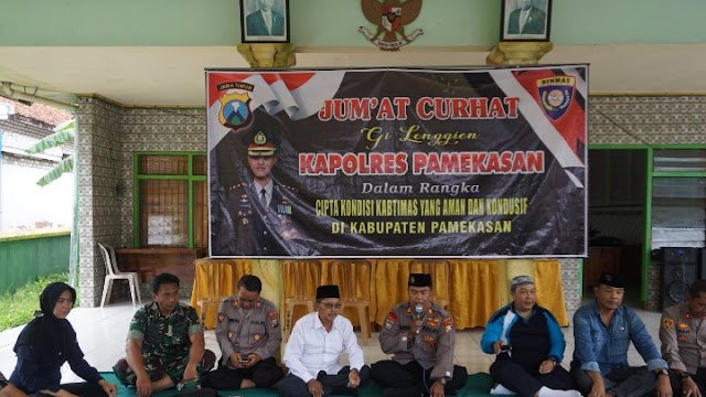 Jum'at Curhat, Polres Pamekasan Terima Keluh Kesah Masyarakat 