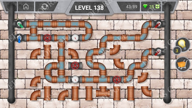 Pipeline [Classic] Level 138 Solution, Cheats, Walkthrough