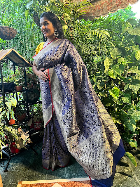 Banarasi silk brocade saree