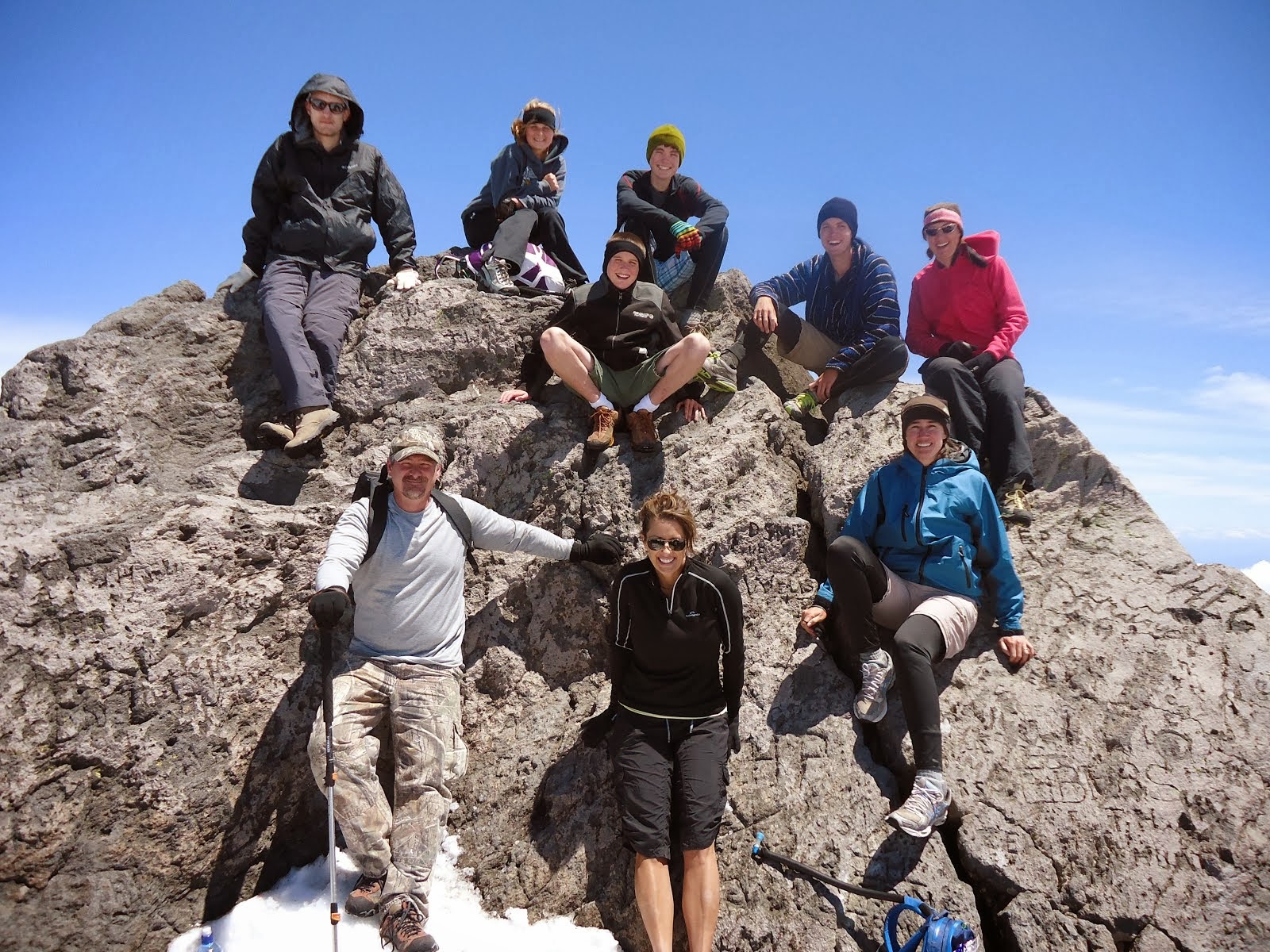 The crew at the summit