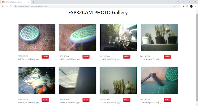 ESP32CAM photo gallery