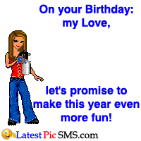 Animated Birthday Wishes girl