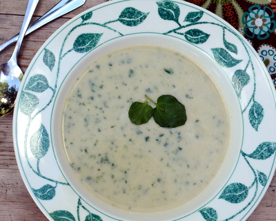 Watercress Soup, another simple, seasonal soup ♥ AVeggieVenture.com
