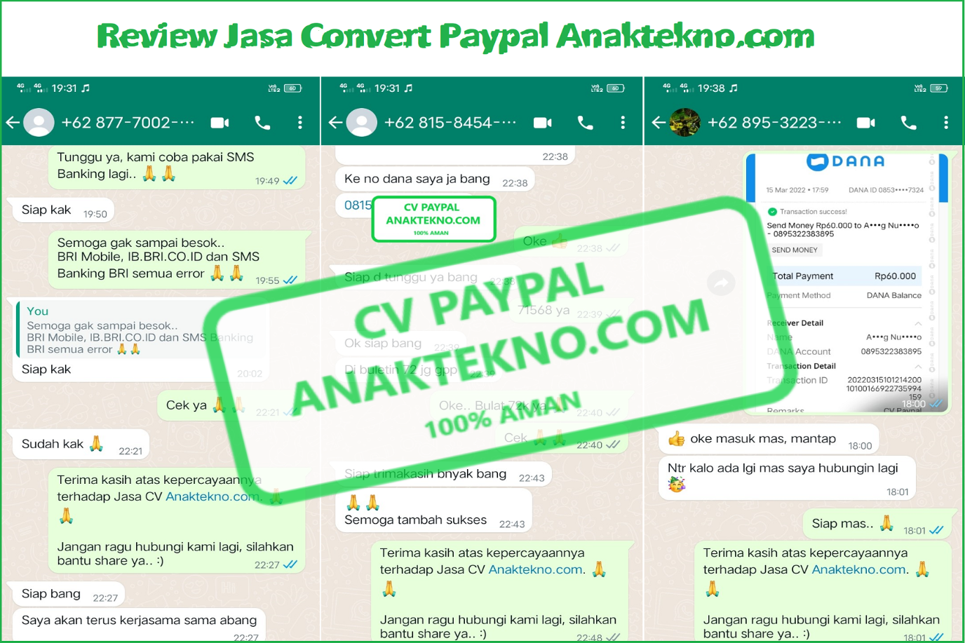 Review jasa convert Paypal terpercaya
