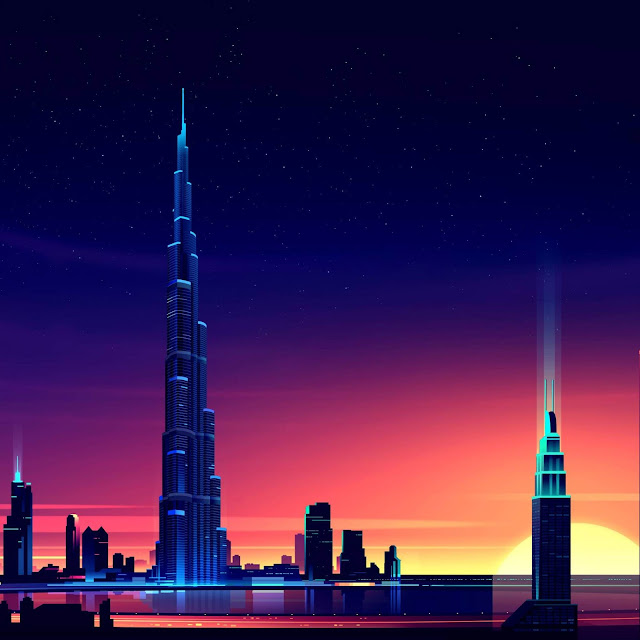 Dubai Burj Khalifa Minimalist