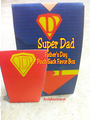 Super Dad Pinch box for Father day. Celebrate dad this Father's day with a box filled with his favorite treats letting him know he's a Super Dad.  This free printable is perfect for a party favor for your Father's Day dinner or party.