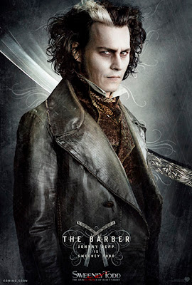 Johnny Depp As Sweeney Todd in Movie Sweeney Todd: The Demon Barber In Flett Street