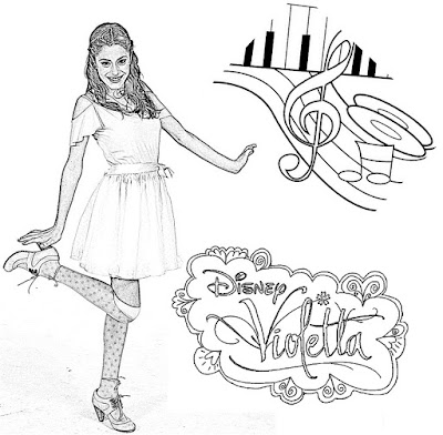 Desenhos para colorir da Violetta – Imagens para imprimir