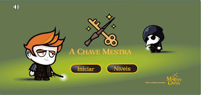 Videogame "A Chave Mestra", baseado no livro "Marvin Grinn e a chave mestra", do escritor brasileiro Armando Ribas Neto.