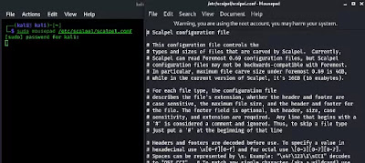 scalpel configuration