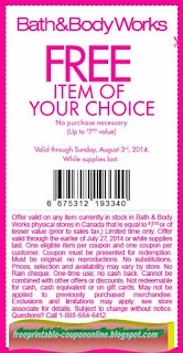 Free Printable Bath And Body Works Coupons