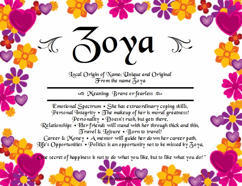 Download image Zoya Name Meaning PC, Android, iPhone and iPad ...