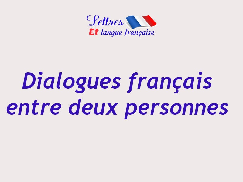 Dialogue En Anglais Entre Deux Personne Exemple Pdf ...
