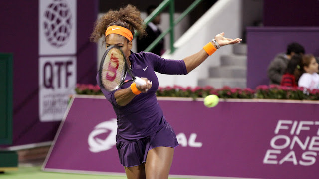 Beautiful picture of Serena Williams in Qatar 2013 Championships