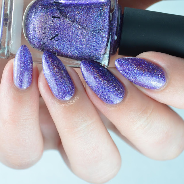 purple holographic nail polish