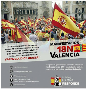 A veure si s´ofeguen. 18 noviembre, Valencia