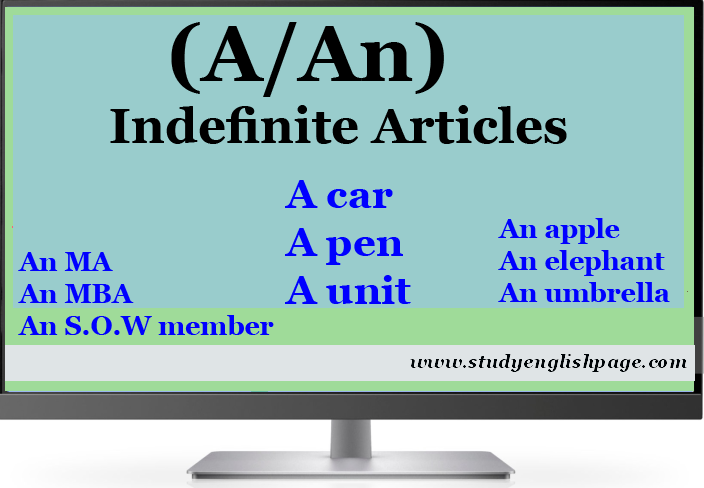 Indefinite Articles
