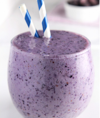 Blueberry Banana Protein Smoothie #drink #healthydrink