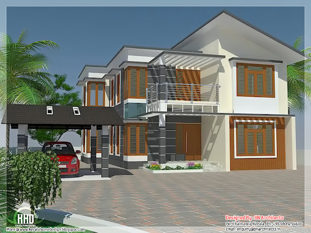 bedroom house elevation with free floor plan | Kerala Home Design ...