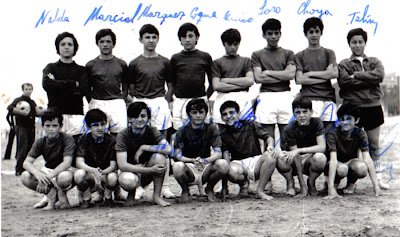 equipo de la peña Vicente Miera donde hay muchos jugadores que luego jugaron en el Perines