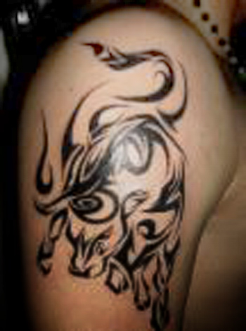 Black art taurus tattoos Black art taurus tattoos