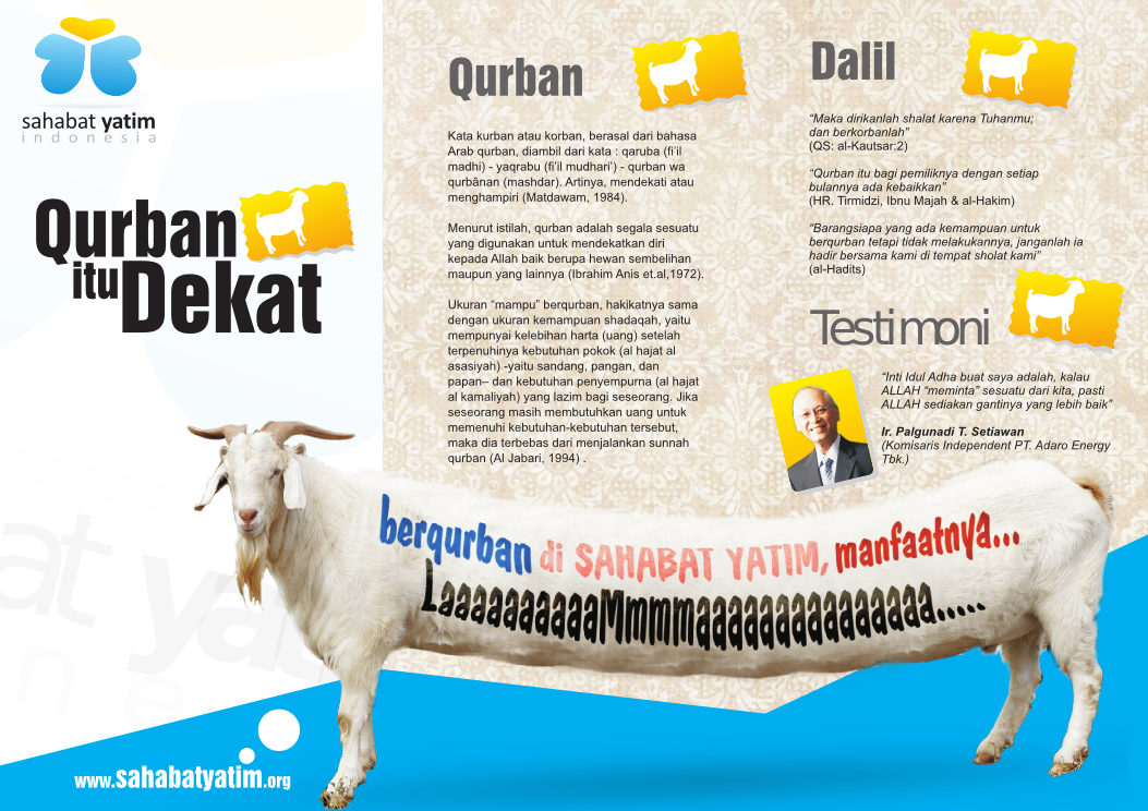 Brosur Vector Linux Inkscape : Qurban Sahabat Yatim 