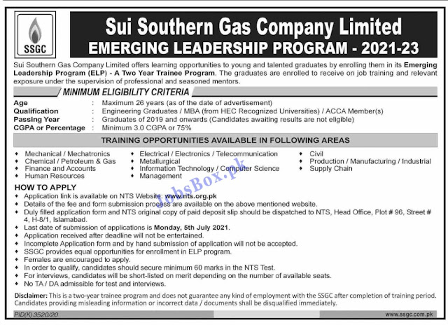 Sui Southern Gas Company Jobs 2021 Latest || SSGC Jobs 2021 Advertisement
