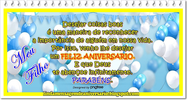 Blog lindamensagemdeaniversario.blogspot.com mensagem de aniversario filho