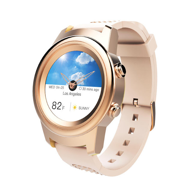 Bakeey P02A Full Touch Screen Female Fashion Heart Rate Monitor Real-time Weather Display Apollo Chip Smart Watch 