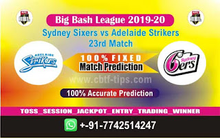 Dream 11 Team Prediction Adelaide vs Sixer 23rd Match BBL T20 Captain & Vice Captain