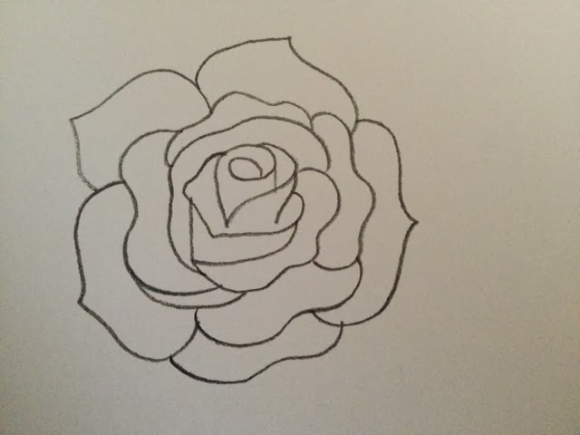 Merinal Brunda: How to draw a rose