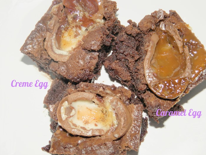 Creme egg brownies