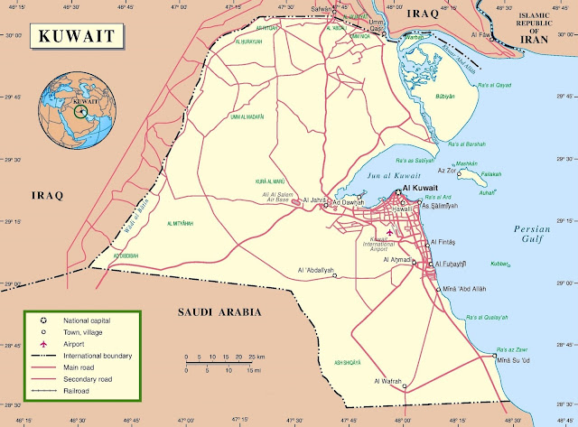  State of Kuwait map