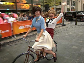 Laverne And Shirley on Bike Halloween Costume