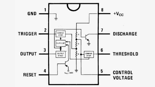 Komponen Internal IC NE555